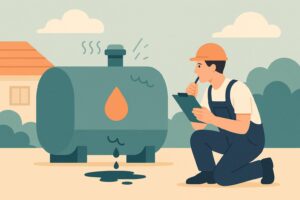 warming signs oil tank failure