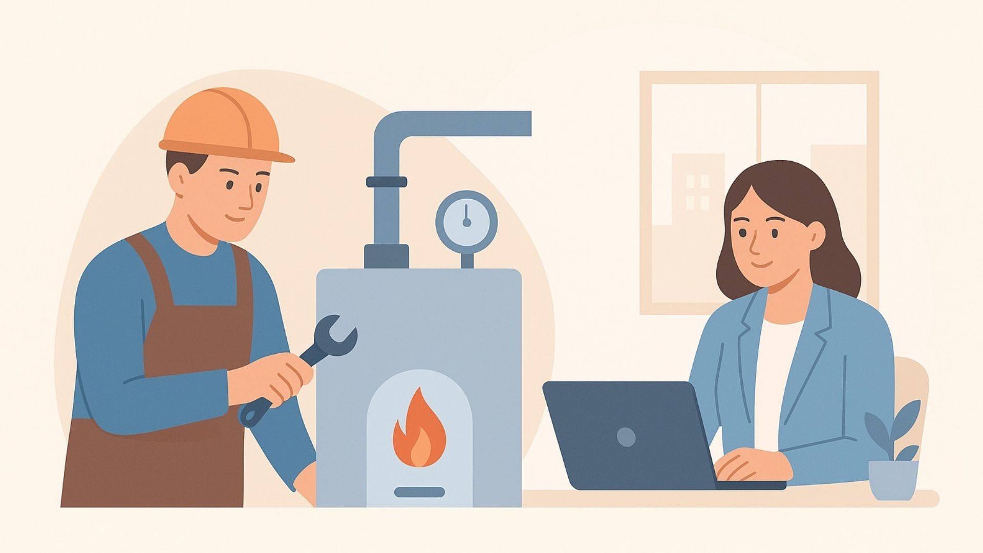 commercial boiler factory plant room