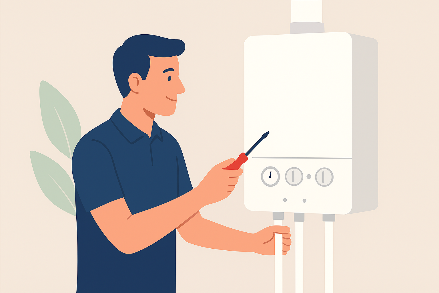 commercial boiler service inspection plant room