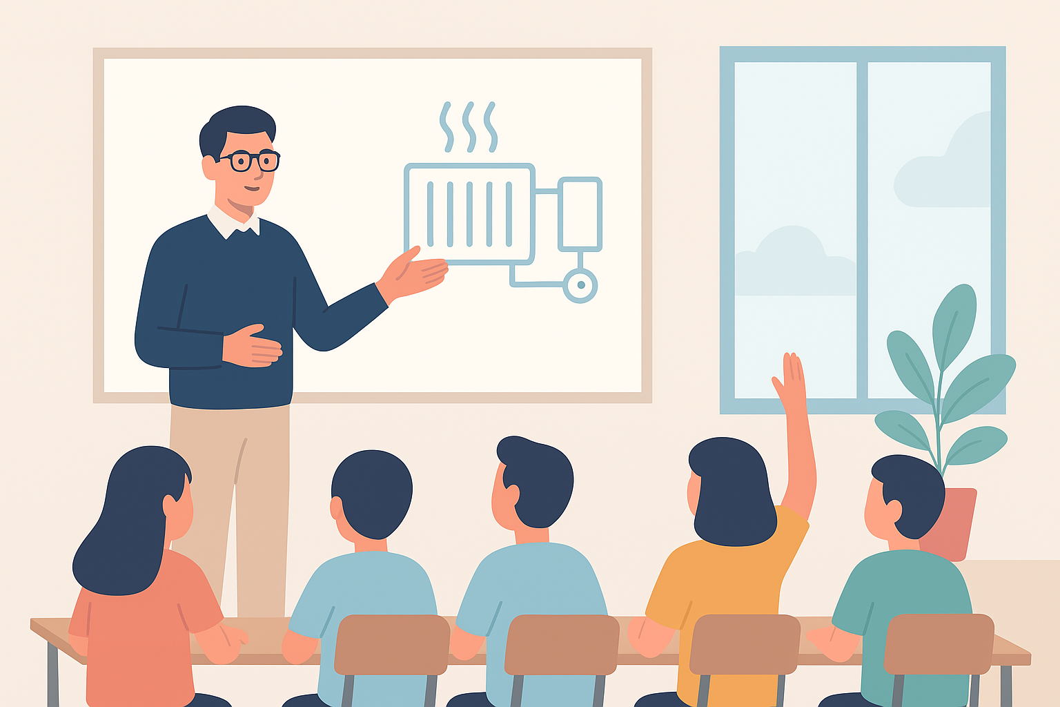 commercial heating for schools